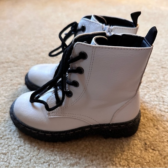 Sincerely Jules White Combat Boots - Picture 4 of 9